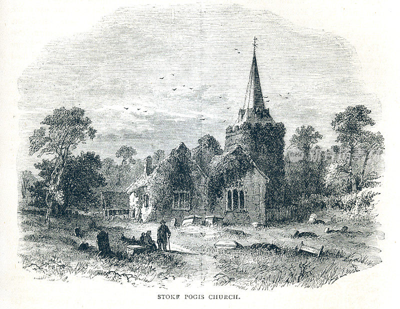 St Gyles教堂，Stoke Pogis Poges教堂，英国白金汉郡